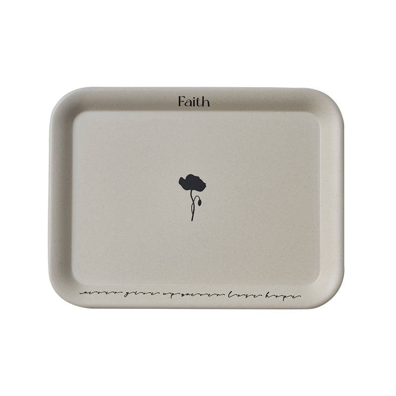 Bamboo Fiber Coffee Cup and Tray Set Food Grade Nordic Style