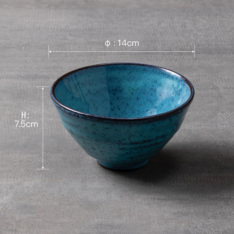 Nordic Ceramic Rice Bowl Set - Single Porcelain Kitchen Tableware