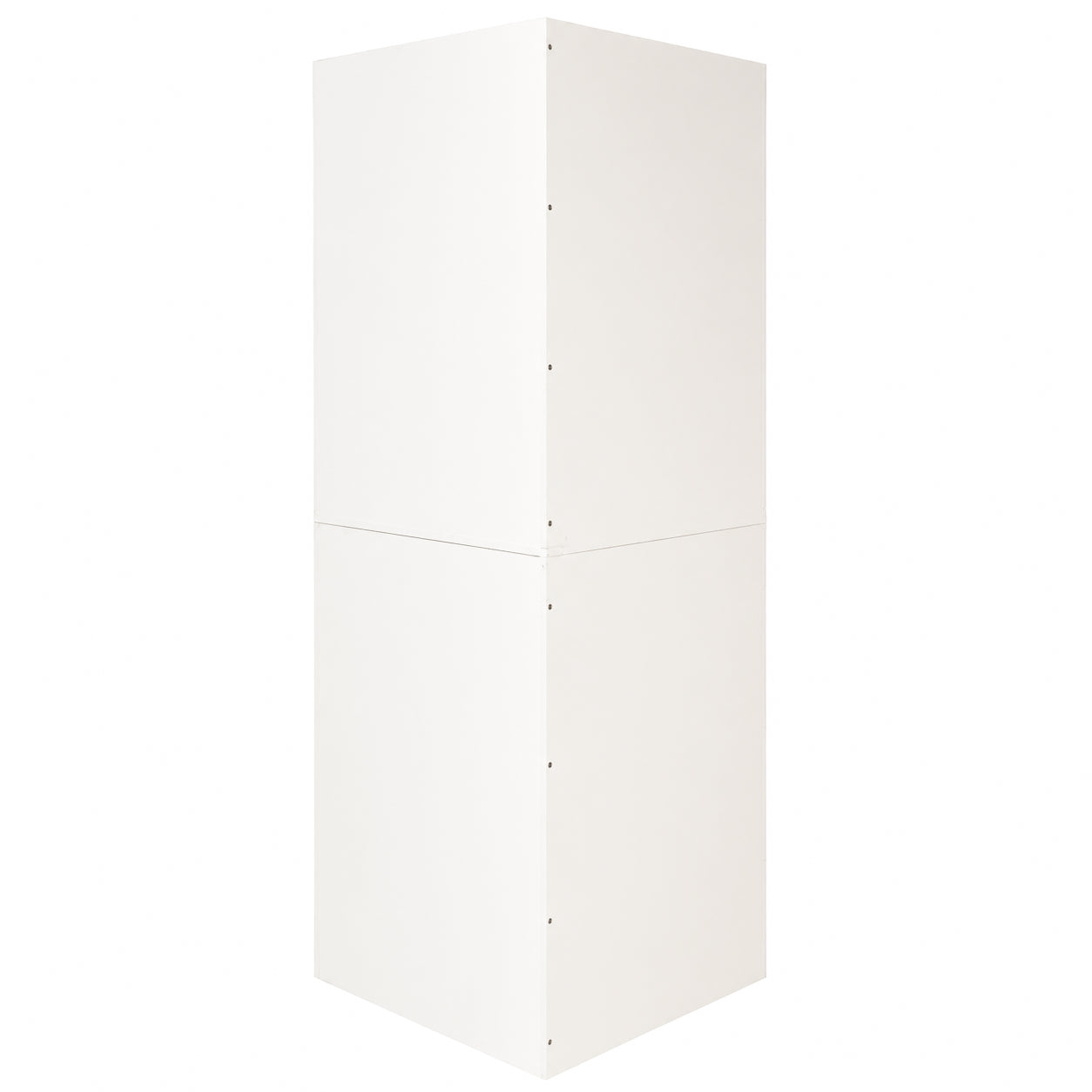 White Corner Kitchen Pantry Cabinet - 70.87" Tall L-Shaped Storage