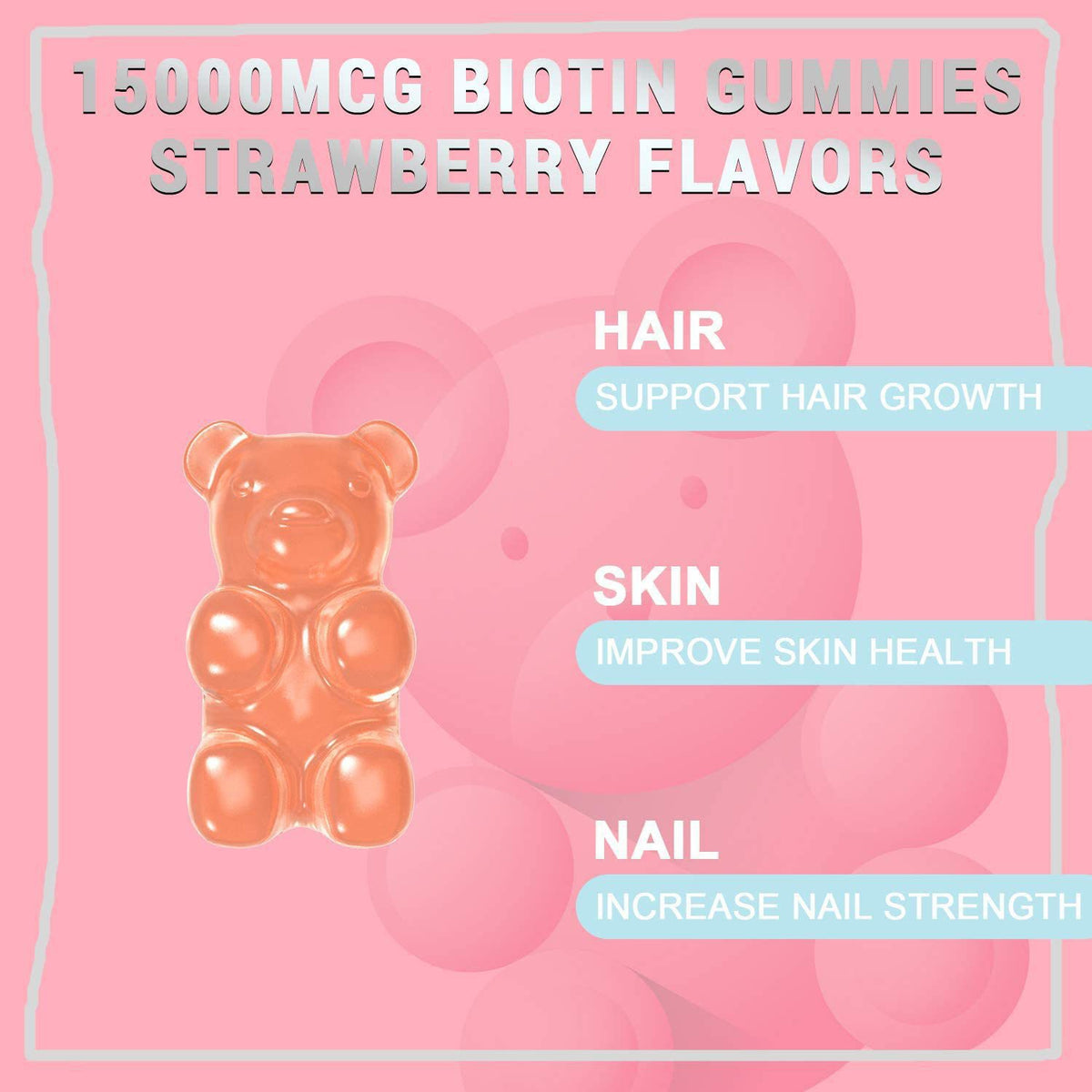 Hair Jelly Vitamin Tablets - Biotin Collagen Supplements