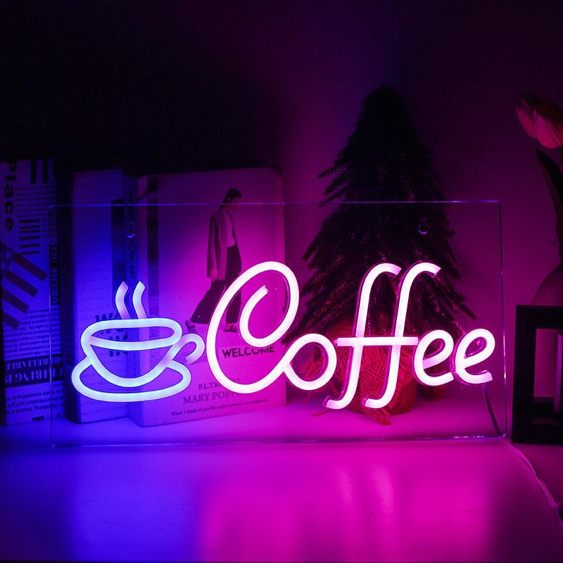LED Neon Backboard Lamp Decorative Lighting for Room & Party