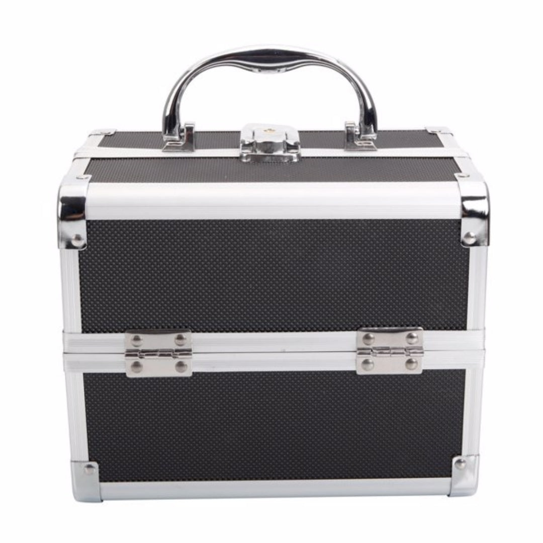 Portable Makeup Storage Bag with Mirror & Jewelry Compartment