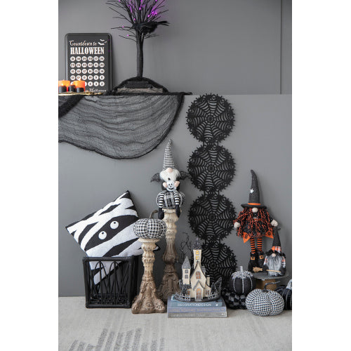 Lighted Haunted House Tabletop Decor - Halloween Decoration, 10x8.3x13.5"