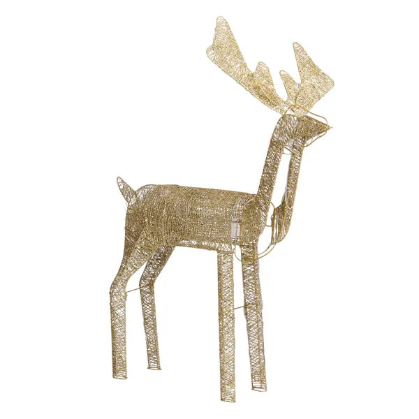 3.6FT Motorized Christmas Reindeer with LED Lights for Indoor & Outdoor Decor