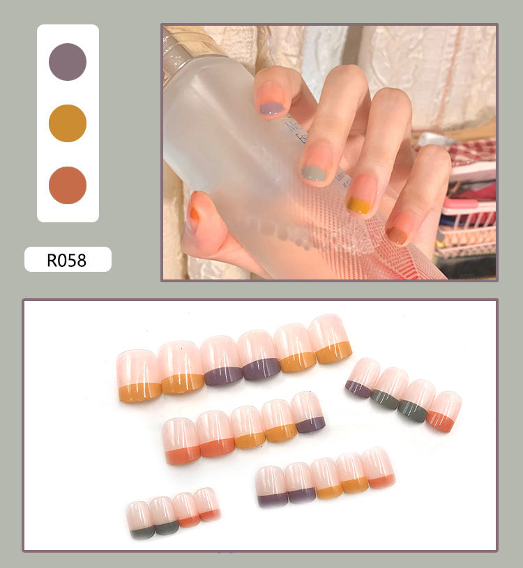 Removable Nail Stickers for Nail Art - 24 Pieces, Multiple Styles