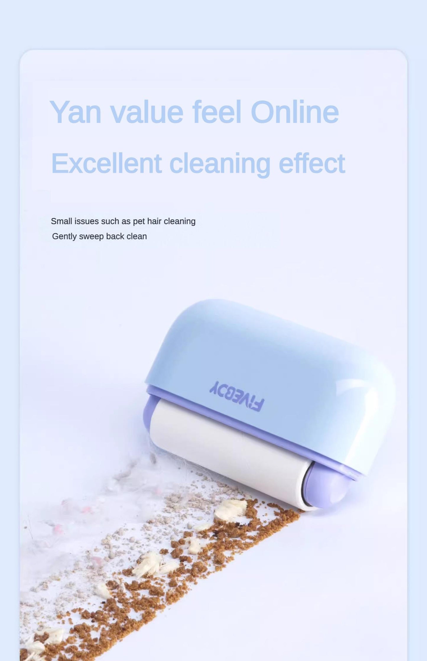 Portable Pet Hair Remover - Reusable Pocket-Sized Lint Roller