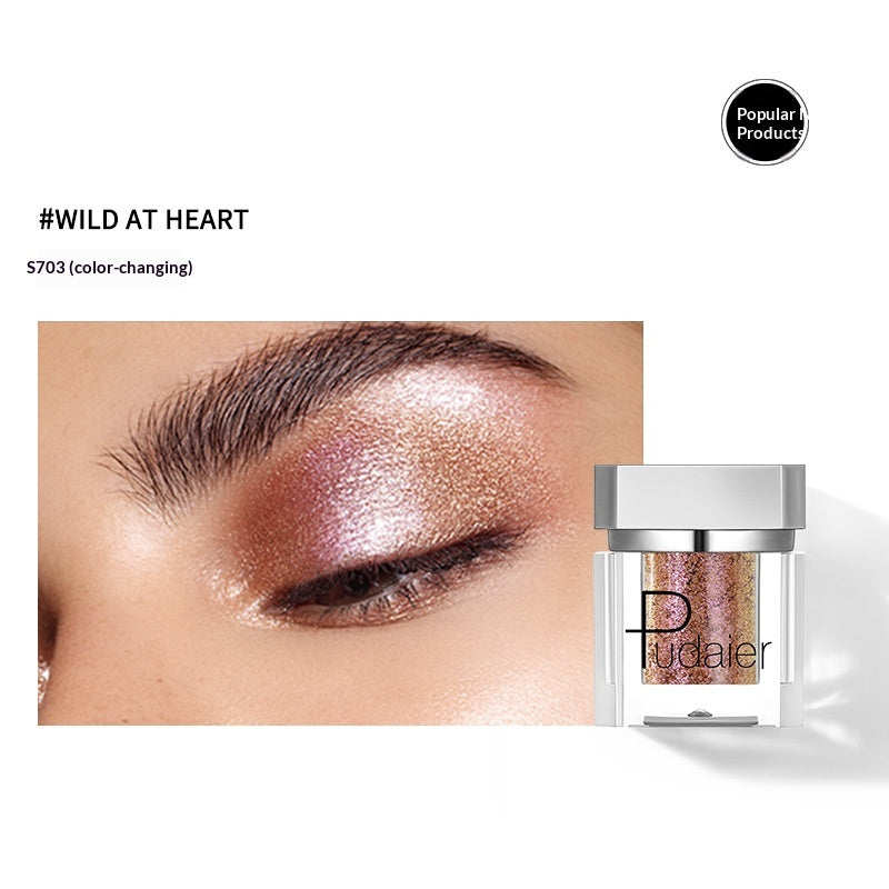 Long-Lasting Pearl-Illuminated Single Eyeshadow - Easy To Apply, Smudge-Proof