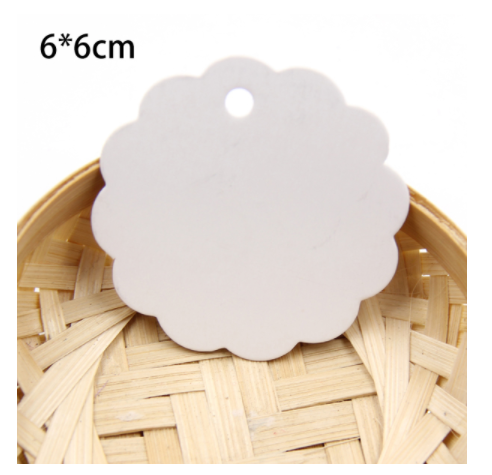 Tree-Shaped Kraft Paper Labels for Christmas Decorations - Pack of 10