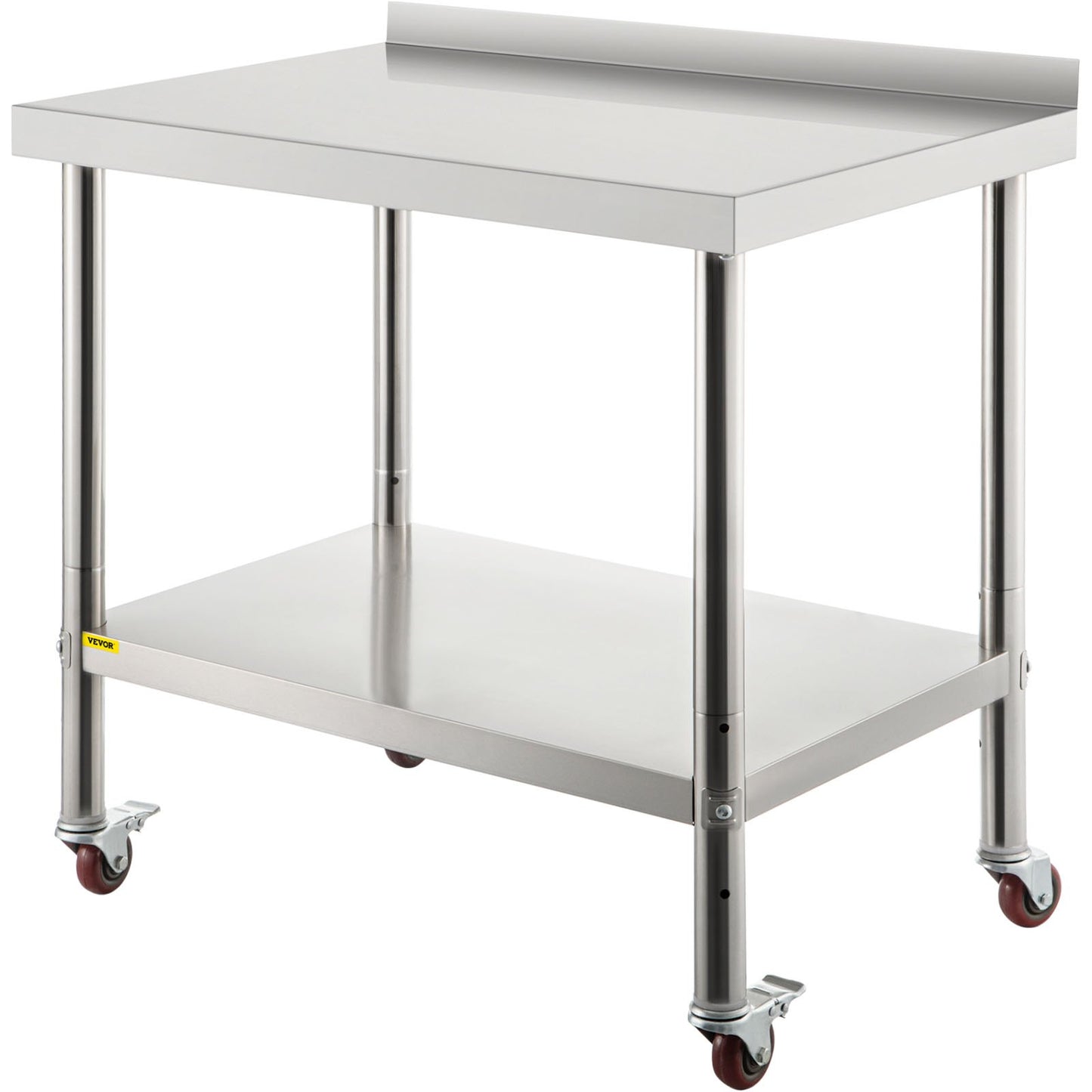 Heavy Duty Stainless Steel Prep Table with Adjustable Undershelf