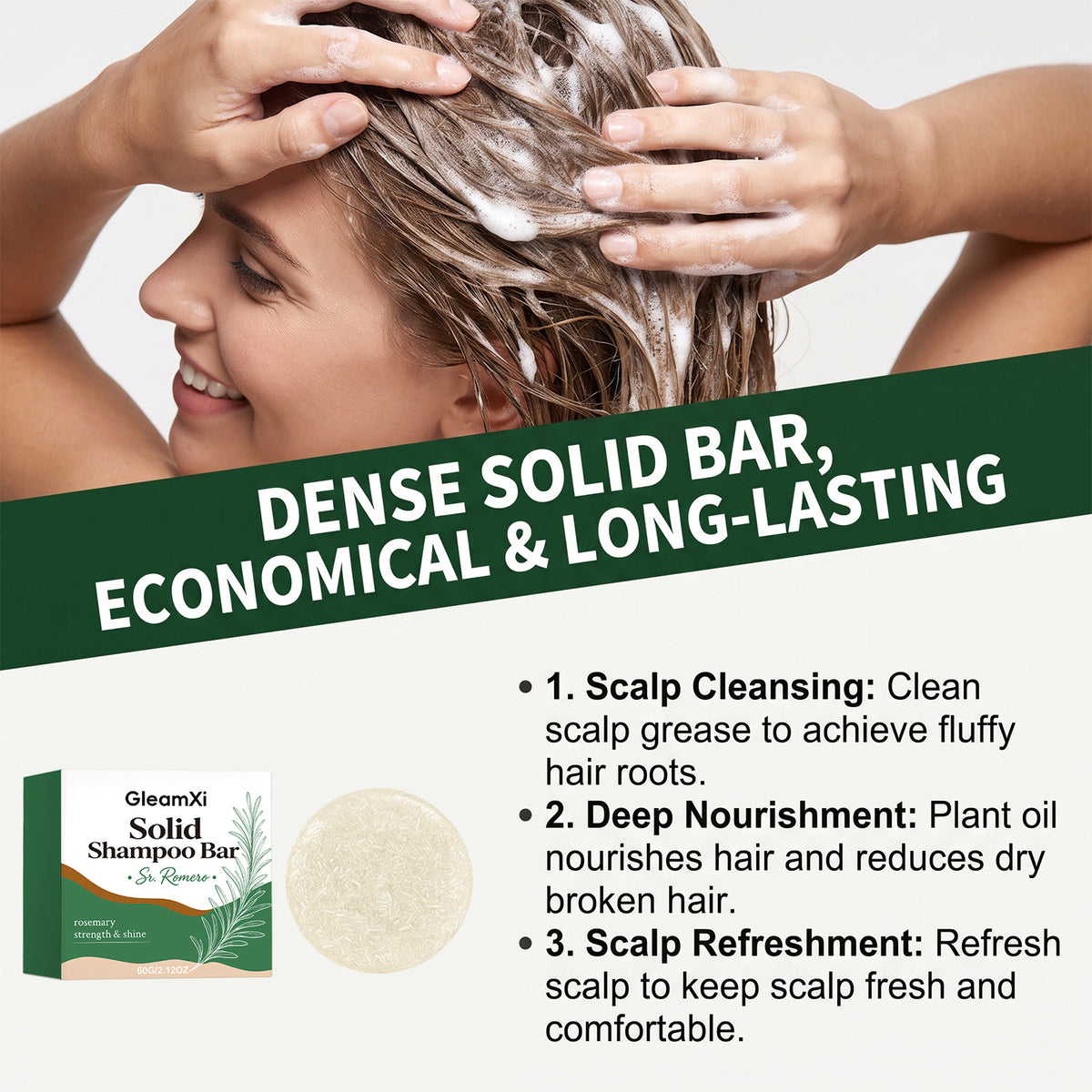 Gentle Scalp-Care Shampoo Bar – 60g