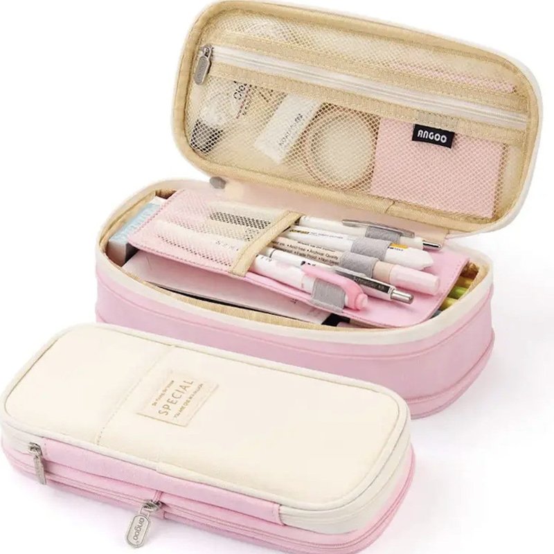 Large Capacity Pencil Case Organizer Stationery Storage Bag for Students