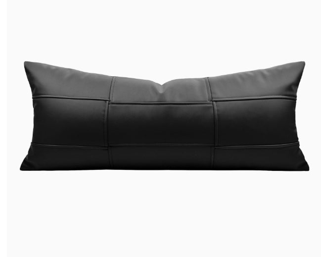 High-Quality Leather Lumbar & Throw Pillows - Modern Home Decor