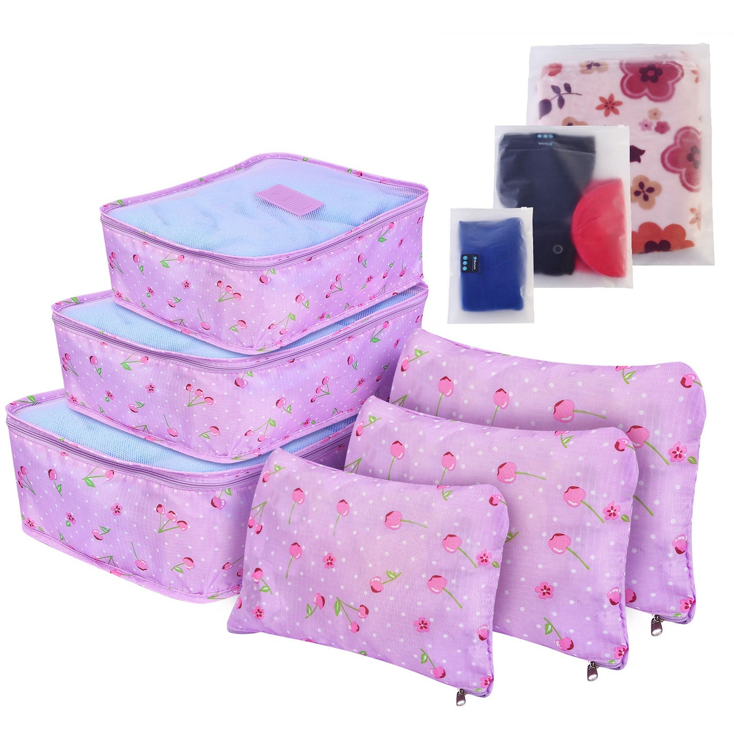 9Pcs Per Set Clothes Storage Bags Water-Resistant Travel Luggage