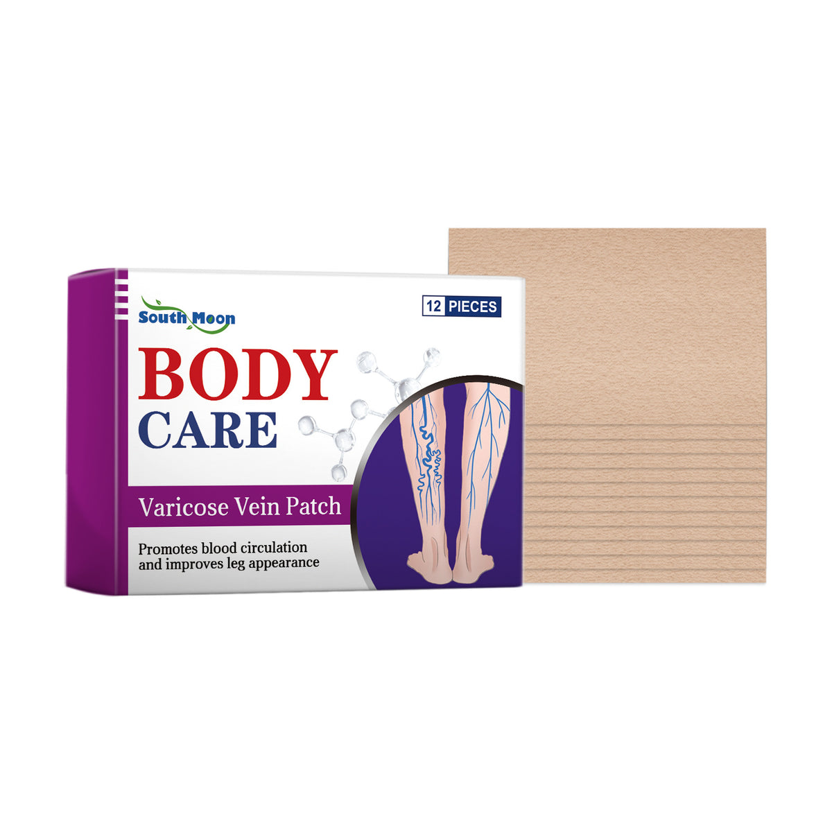Leg Care Patch - Plant Ingredients Nourishing Massage (12 Pieces)