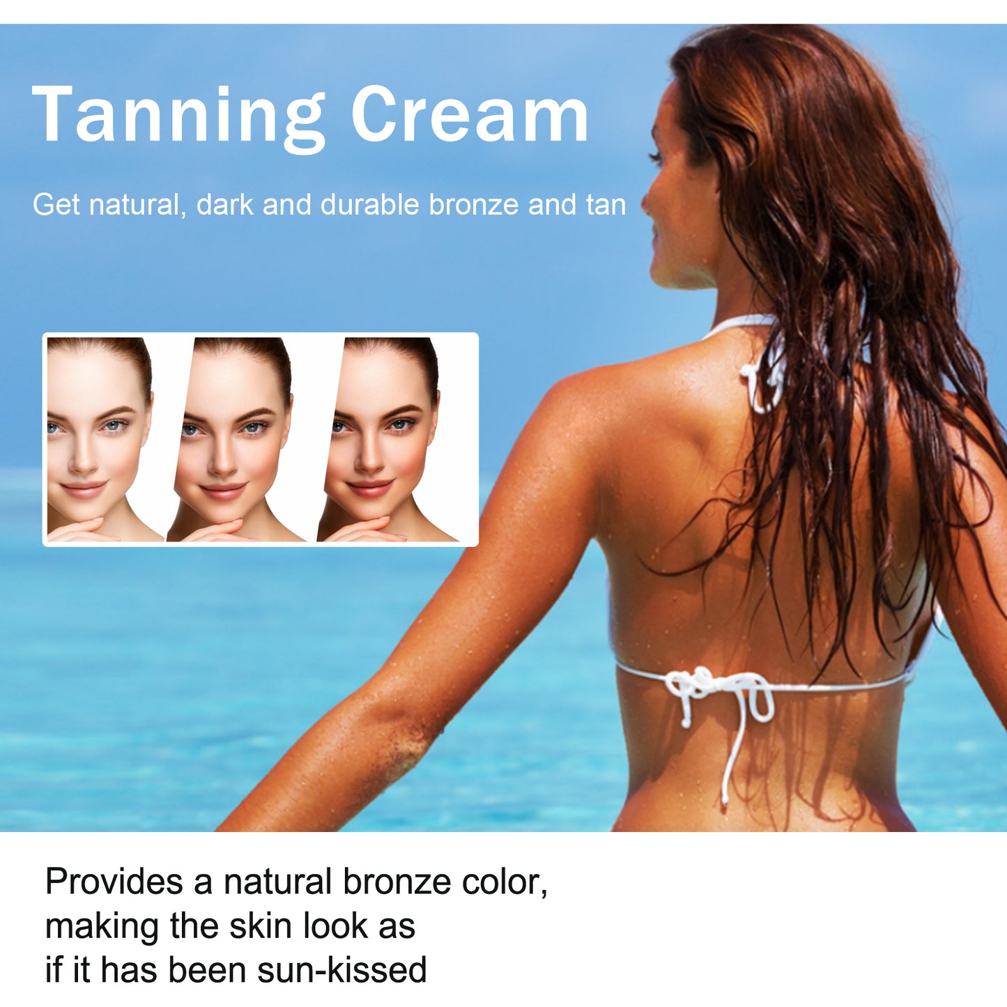 Natural Tanning Cream with Carrot Seed Oil & Cocoa Butter - 100g