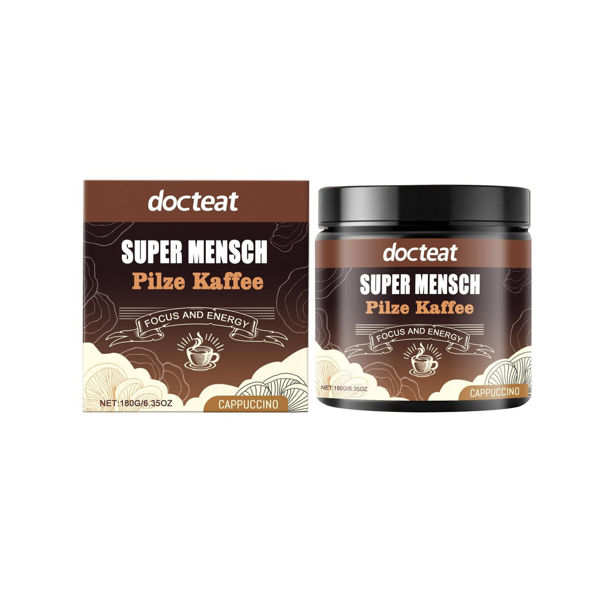 Black Coffee Powder with Xylitol - 180g