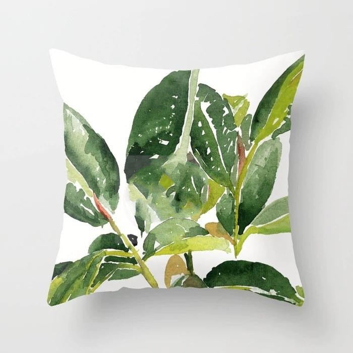 Tropical Plant Series Pillow Cover 45x45cm Home Decor Cushion Case - Style 22
