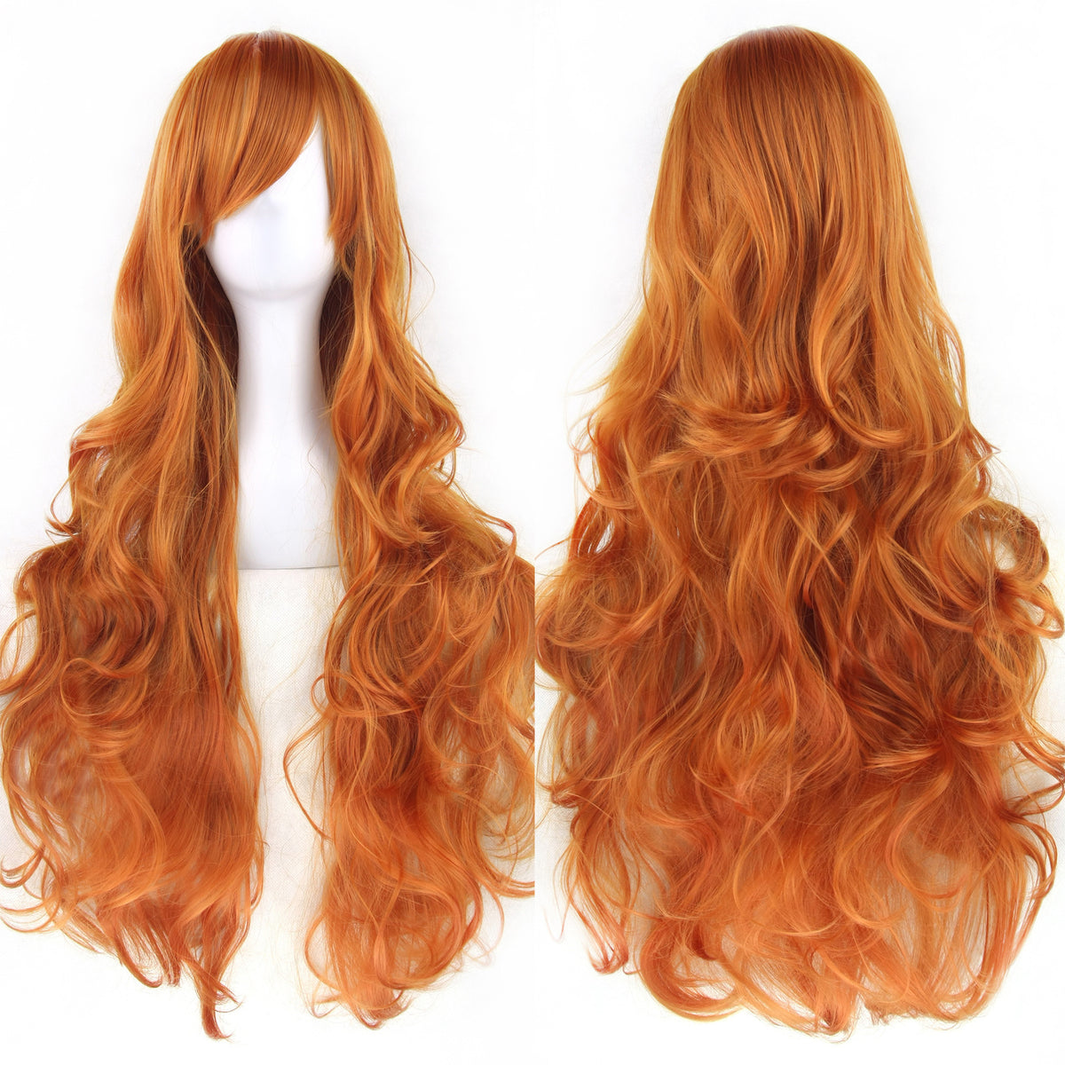 Colorful Cosplay Wig with High-Temperature Fiber, Long Curly Style