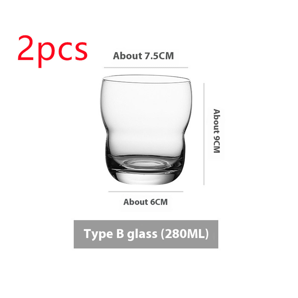Simple Ins Style Handmade Crystal Glass Goblet - Multiple Variants