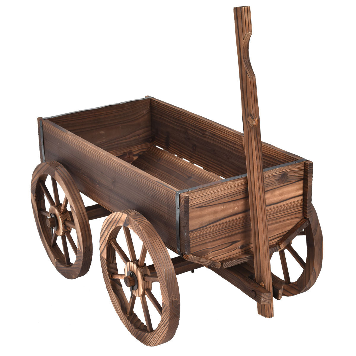 Wooden Planter Pot Stand with Wheels for Easy Mobility