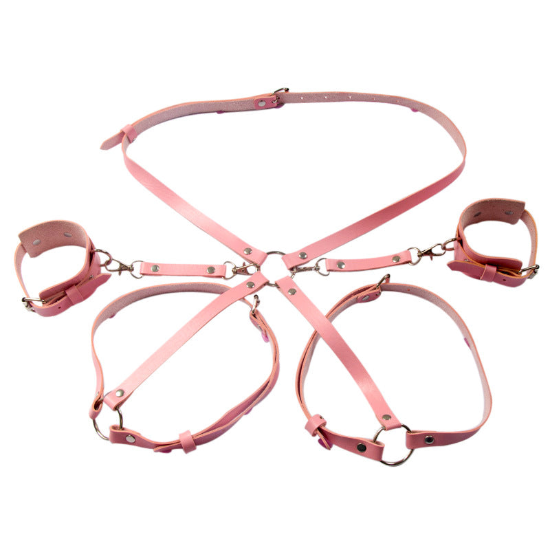 Sexy Leather Girth for Adults - Hip Hop Style, Adjustable, 2cm Width