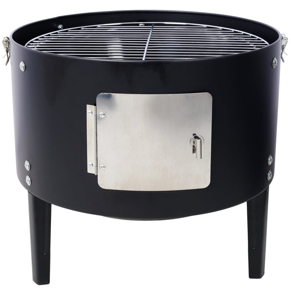 17 Inch Heavy Duty Charcoal Smoker Grill - Black