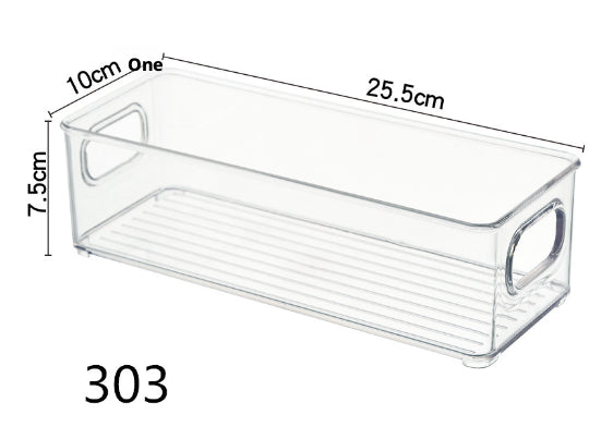 Small Transparent Drawer Storage Box 255x100mm 1 Pack - Organizer