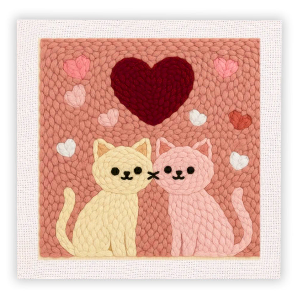 Handmade Embroidery Floral and Animal Wall Art - Creative Gift