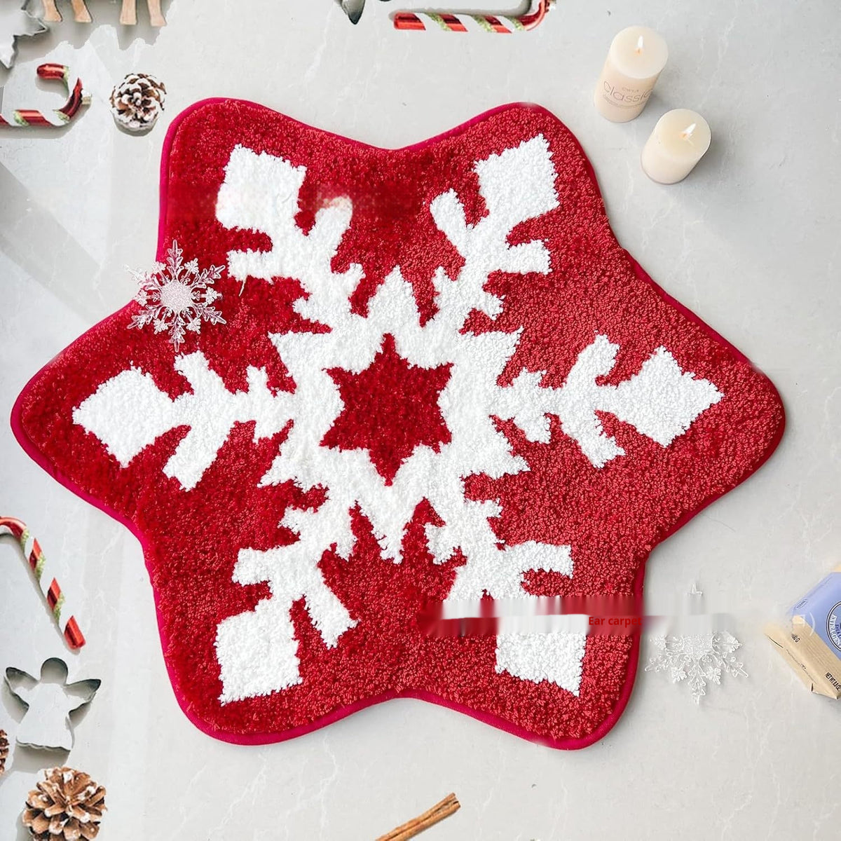 Christmas Cashmere-Like Carpet | Easy to Care Home Textile