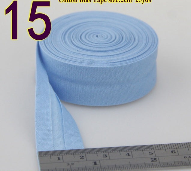 Hand-Patched Cotton Bias Tape for Sewing & Crafting - 20mm Wide