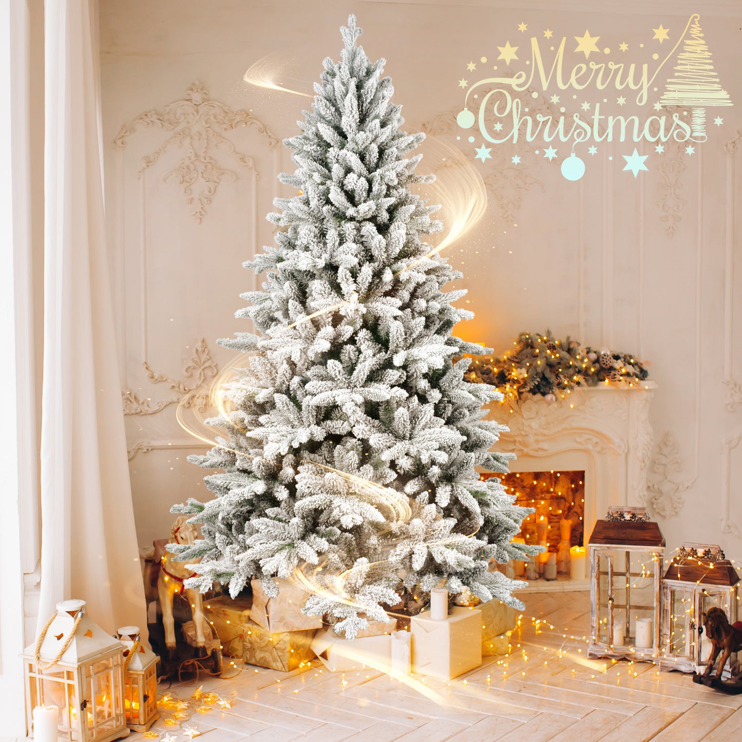 PVC Christmas Tree - Festive Holiday Decoration, Multiple Heights