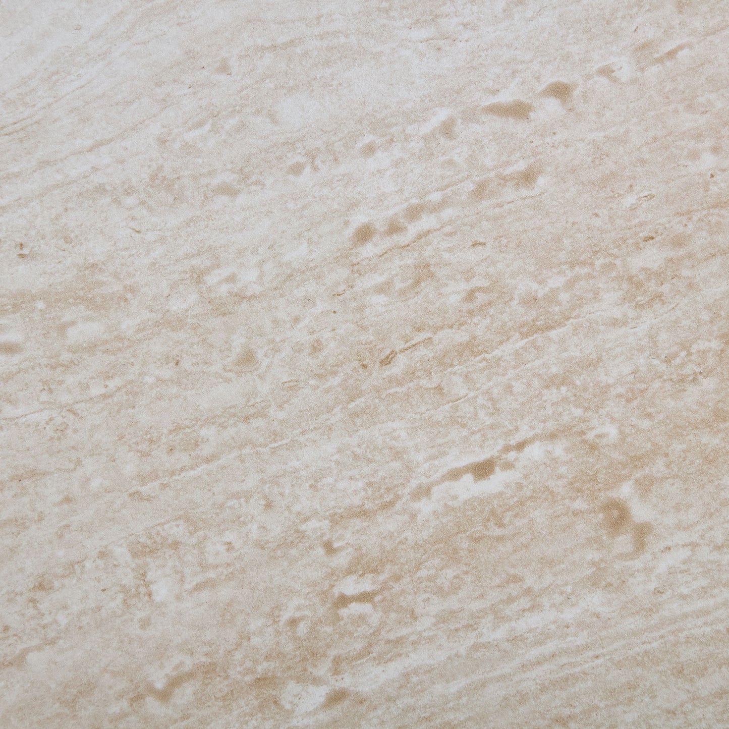 33.86 Inch Square Modern Coffee Table with Faux Travertine - Beige