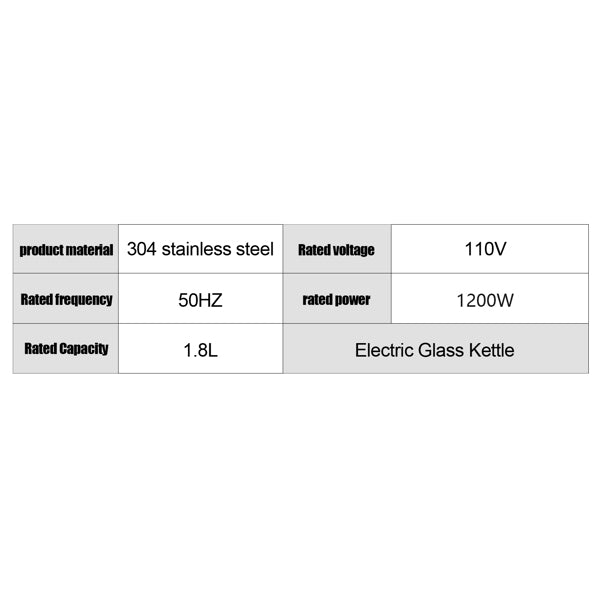 Electric Kettle 1.8L with Filter Screen & Stainless Steel Cover