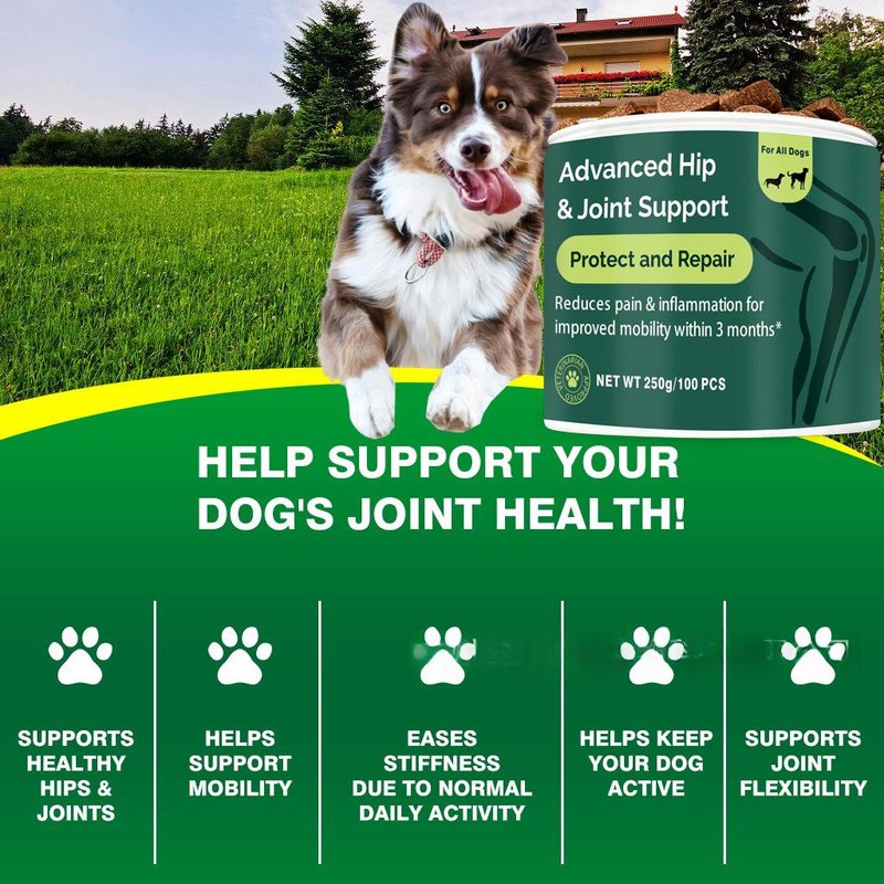 Dog Joint Health Chewable Tablets - 250g Can