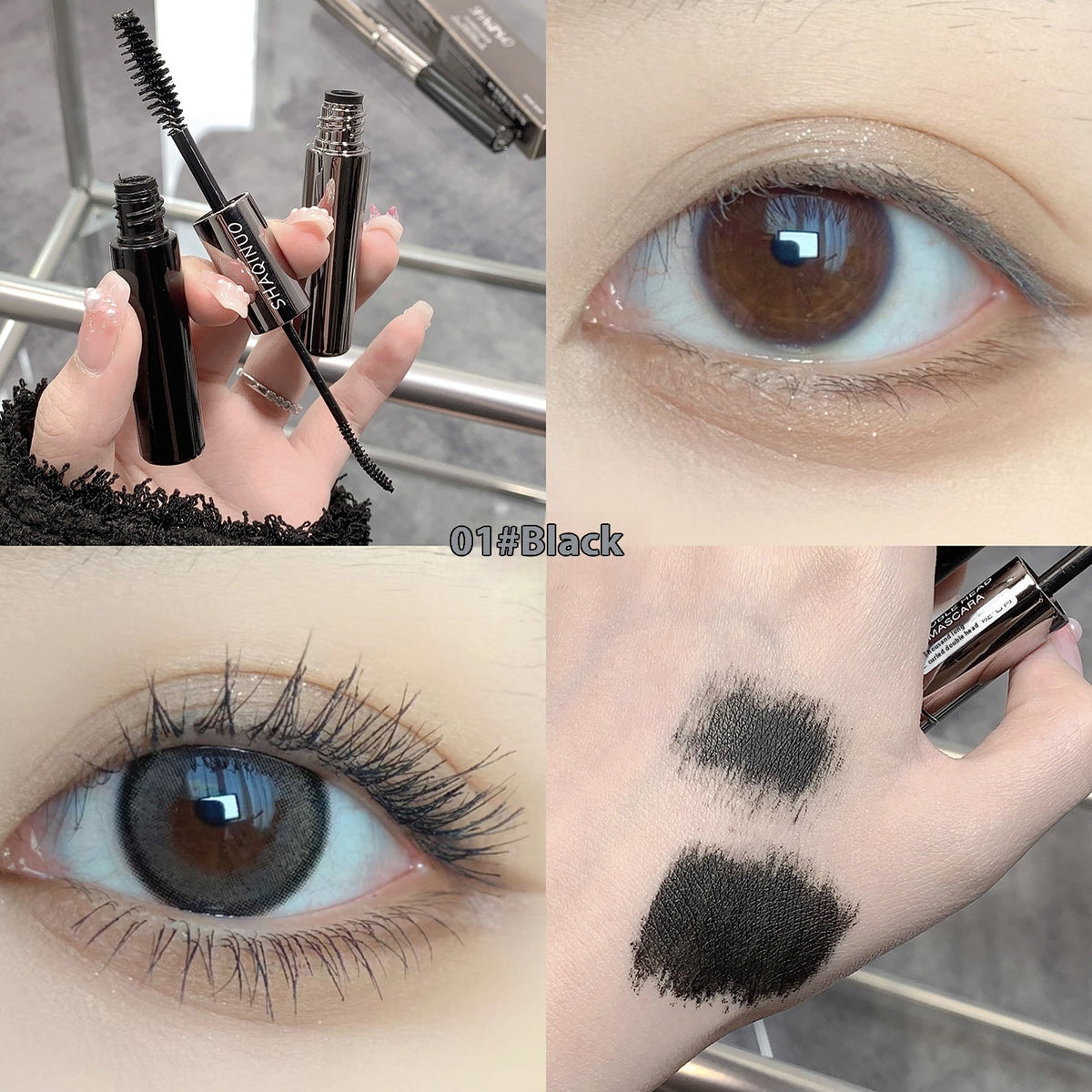Long Curling Double-Headed Mascara for Long, Voluminous Lashes