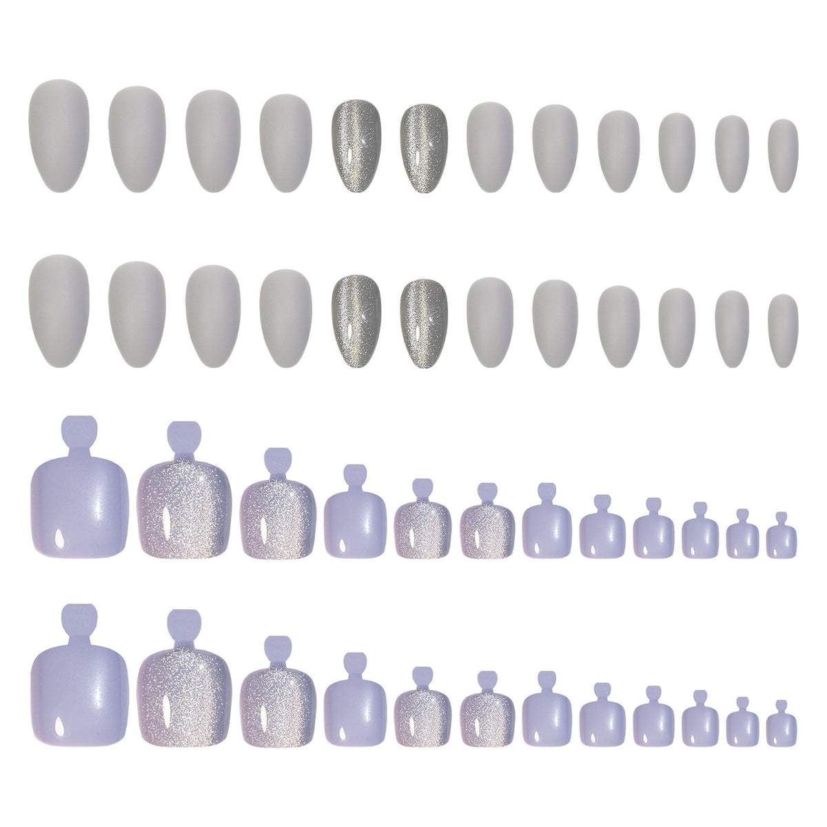 Crystal Cat's Eye Nail Art Kit - Wearable Hand & Foot Suit - Color JP047106
