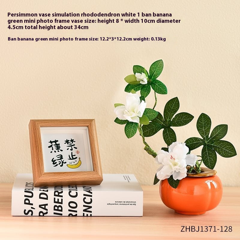 Small Ceramic Vase for Home Decor and Flower Arrangements