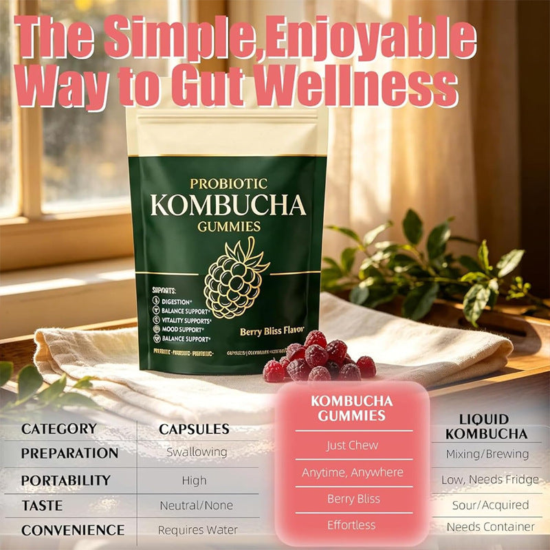 Kombucha Gummies 60 Pieces Per Bag