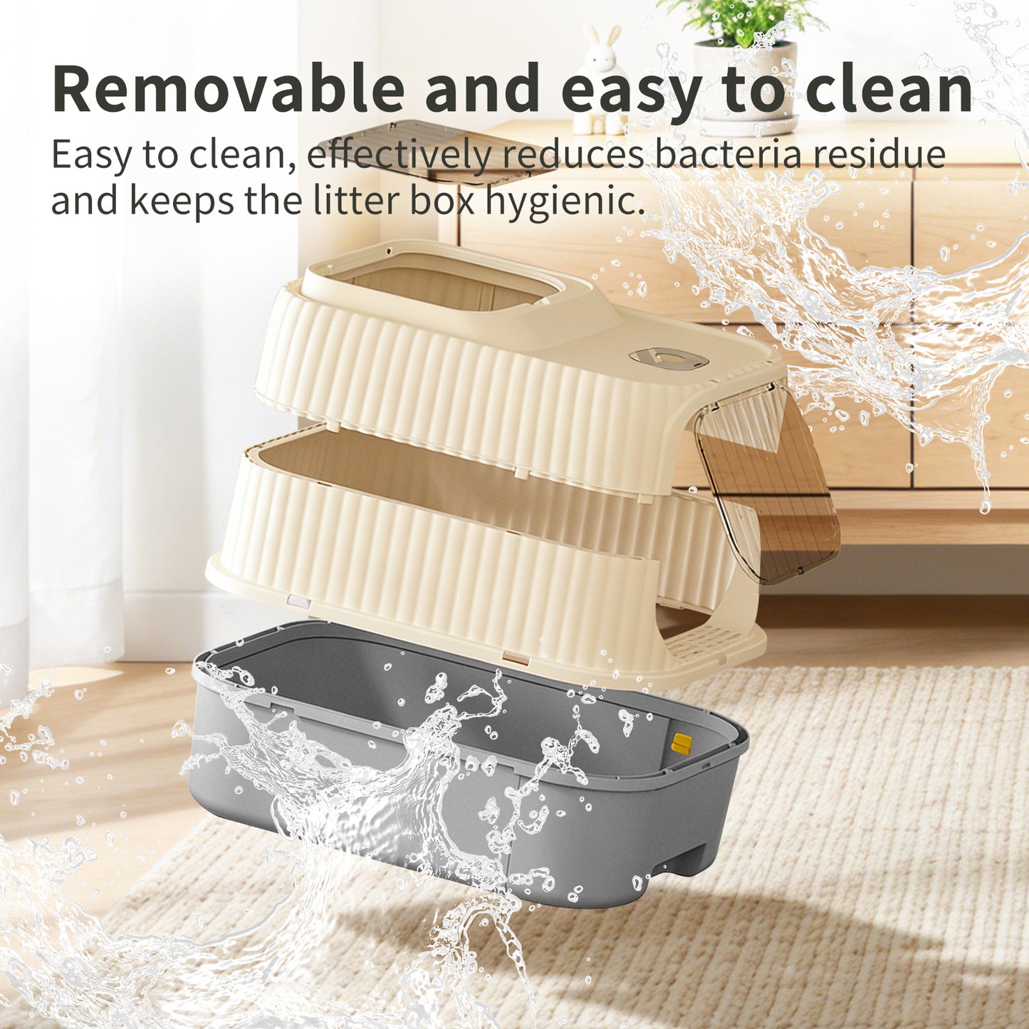 Cruiser Litter Box - Self Pickup Pet Furniture for Cats and Small Animals