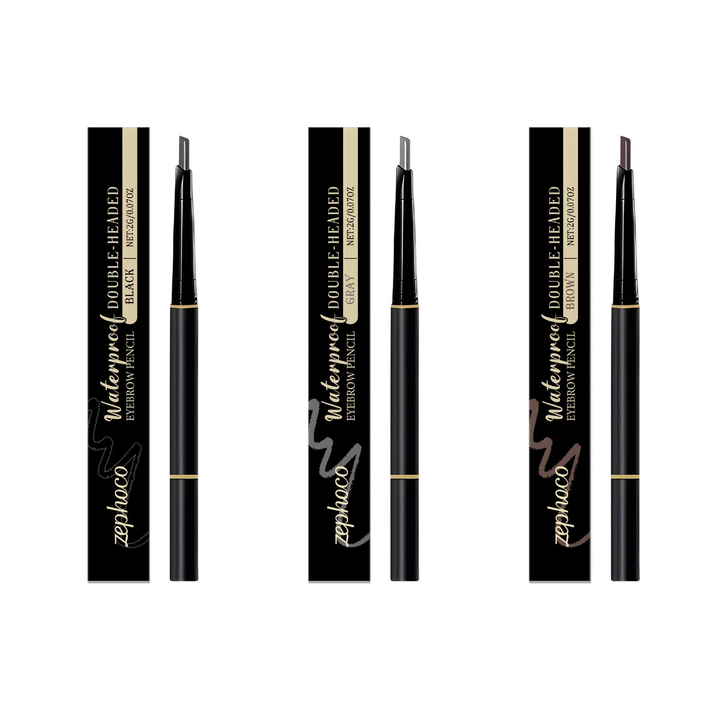 Long-Lasting Color-E Enhancing Eyebrow Pencil – Double-Ended Makeup Tool