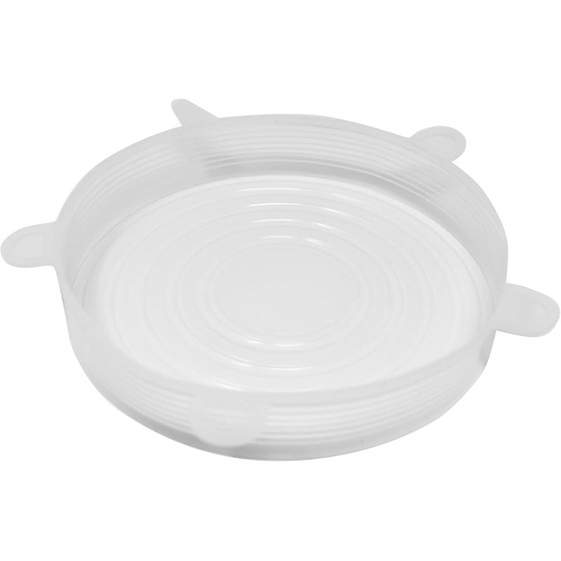 Microwave Food Cover Set with 6 Silicone Lids - Universal Fit
