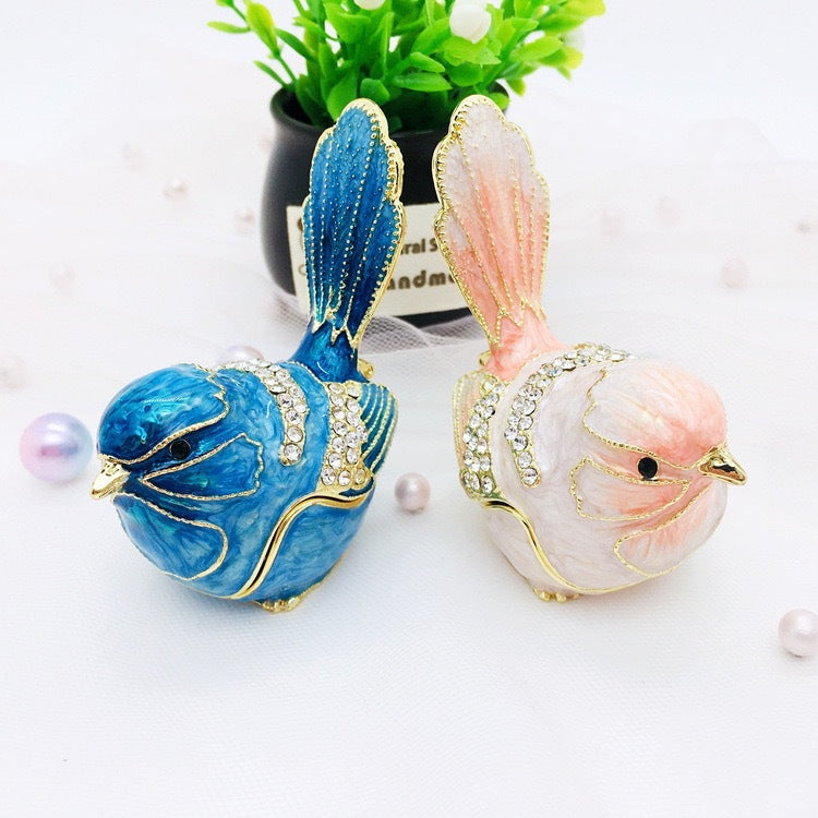 Bird Ring Necklace Earring Storage Box - Creative Home Organizer