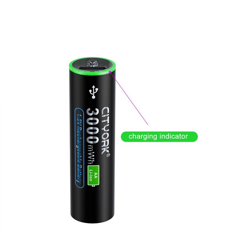 USB Rechargeable Battery with Micro Interface Input - 3000ML
