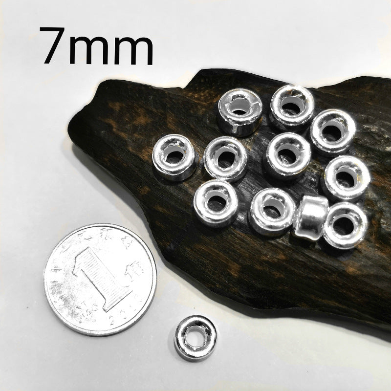 925 Sterling Silver Spacer Beads for Jewelry Making - Water Bubble Style, Multiple Sizes