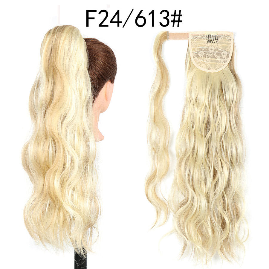 Curly Ponytail Hairpiece with Velcro Closure for Ladies - Multiple Colors
