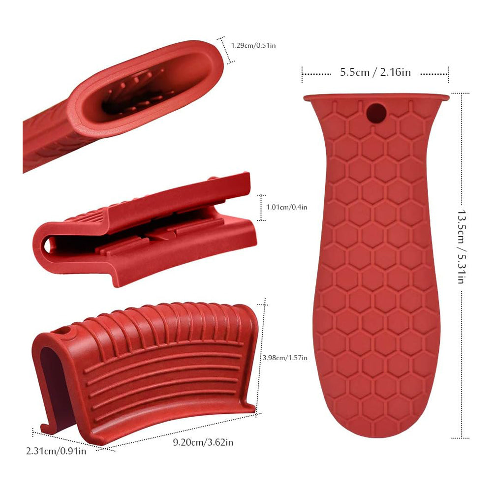 Silicone Hot Handle Holders - Heat Resistant Potholder Set