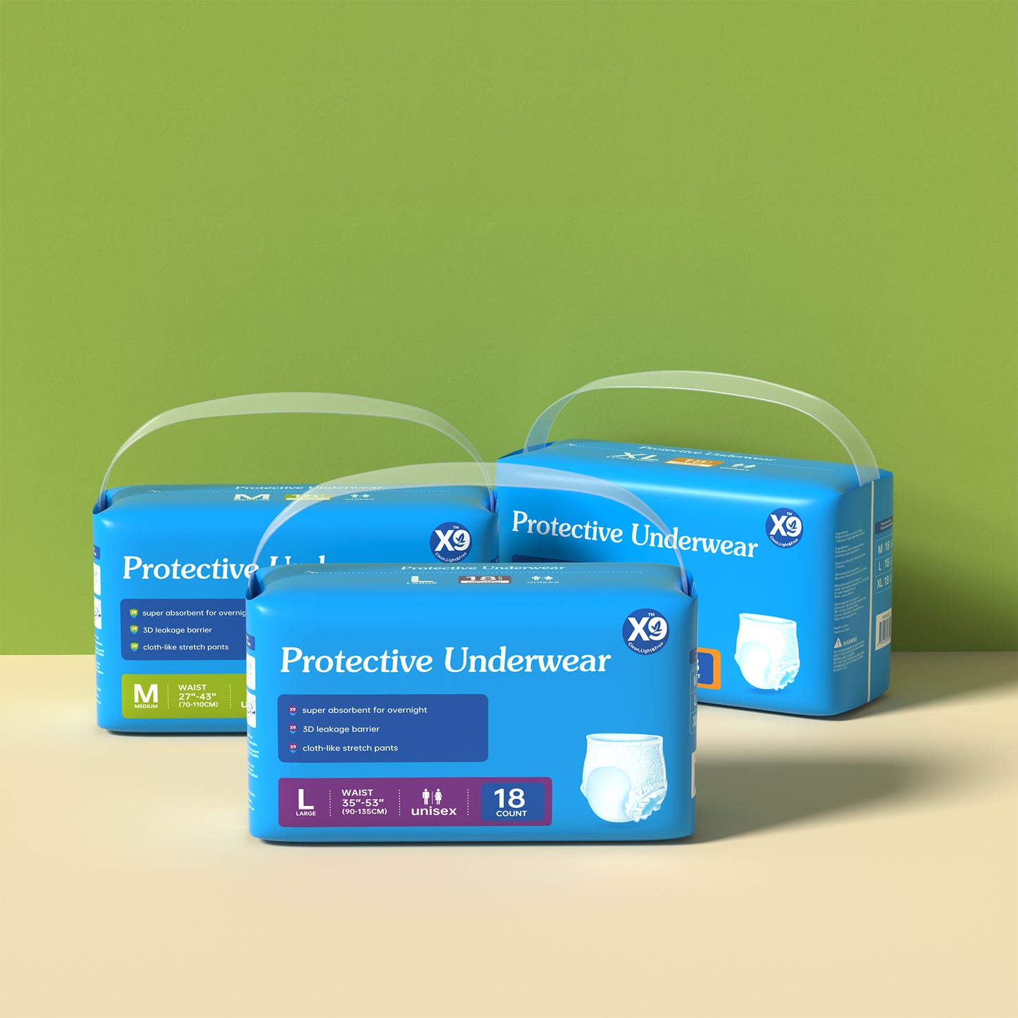 Ultra Soft Disposable Pull-Up Diapers for Adults - Multiple Sizes