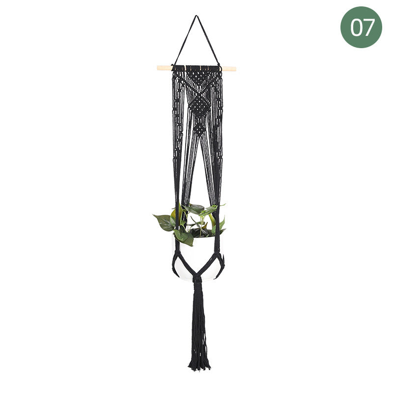 Indoor & Outdoor Hanging Flowerpot Basket Cotton Plant Holder