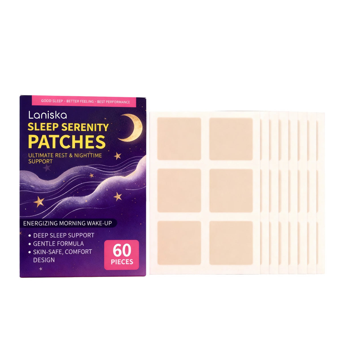 Sleep Soothing Patch 60pcs - Natural Relaxant for Better Sleep