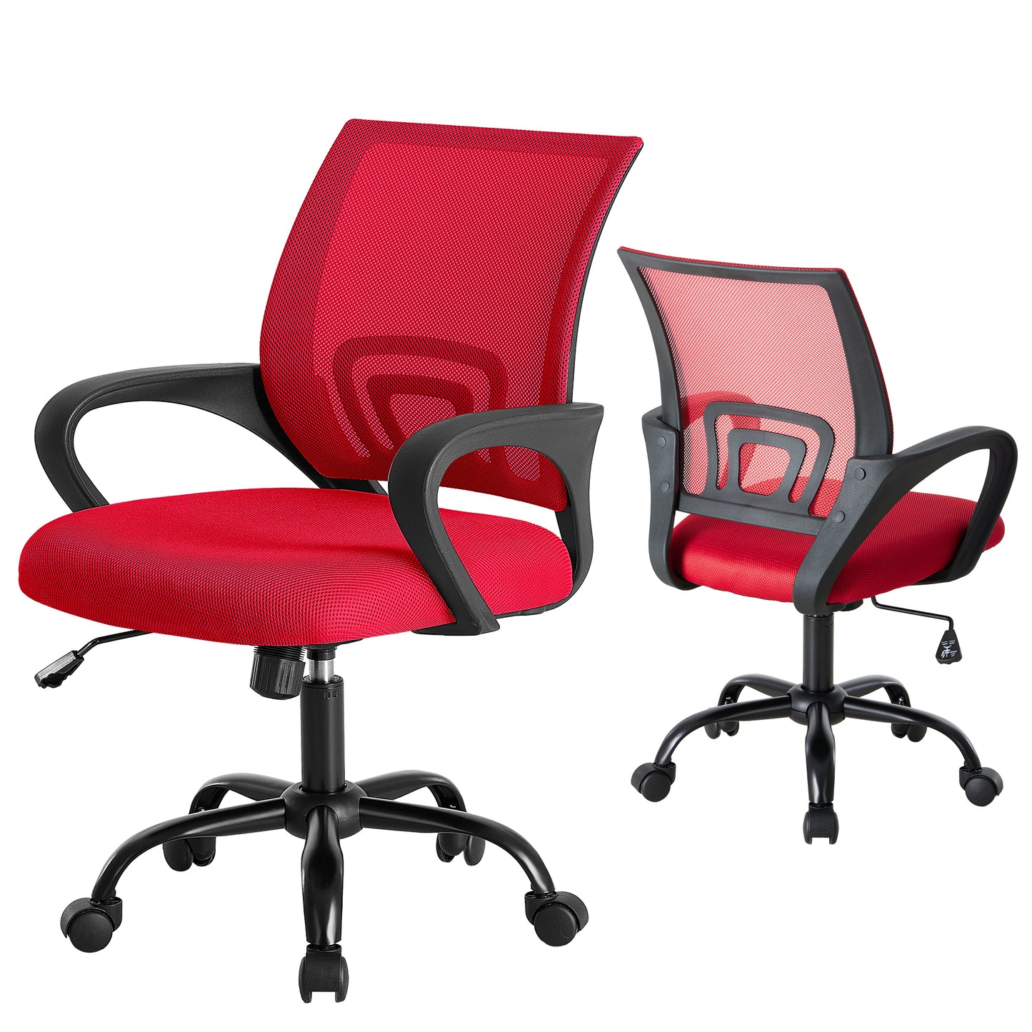 Ergonomic Office Desk Chair with Waist Support & Swivel Function